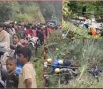 पोखरामा बस दुर्घटना हुँदा ४ विद्यार्थीसहित ५ जनाको मृत्यु